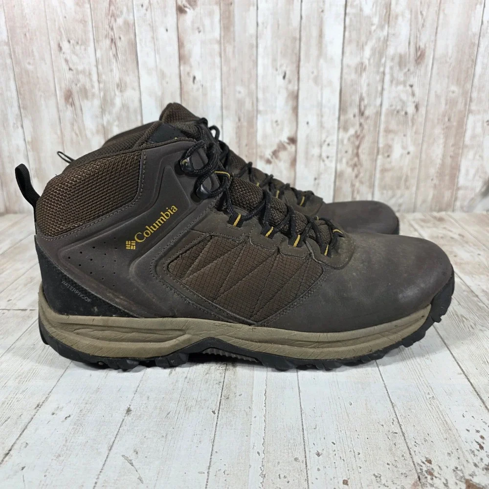 Columbia Newton Ridge Plus II Waterproof Hiking Boots Mens 14W Brown BI7619-231